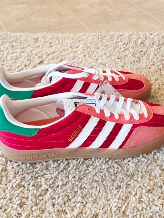 Adidas Men\'s Gazelle Indoor \'Olympic Pack Red\' SZ 11.5 (IF-9641) main image 6